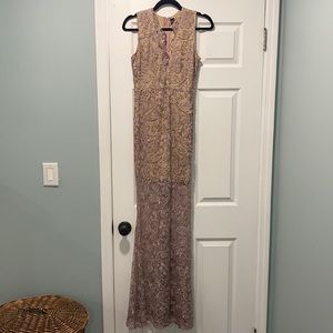 Windsor Nude Rose Lace Gown